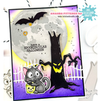 La-La Land Crafts Halloween Stencils st039 full moon