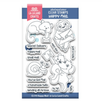 La-La Land Crafts Happy Mail Clear Stamps cl179