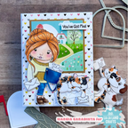 La-La Land Crafts Happy Mail Clear Stamps cl179 cat