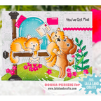 La-La Land Crafts Happy Mail Clear Stamps cl179 flowers