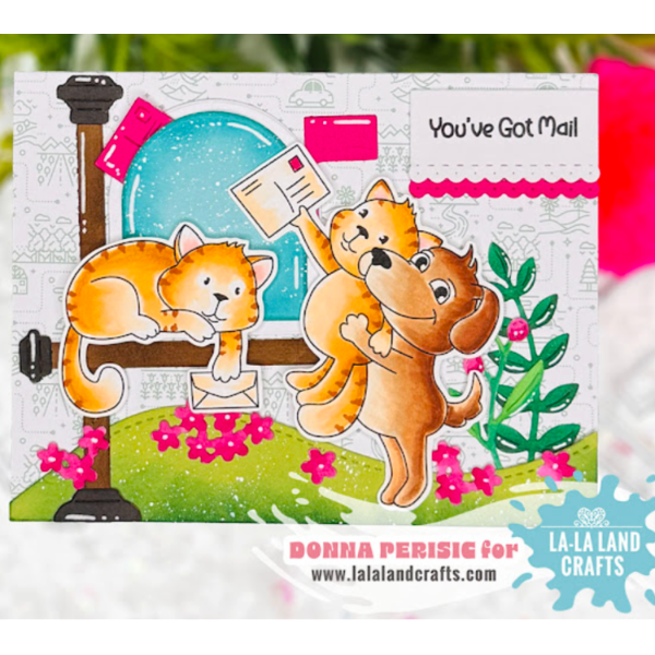 La-La Land Crafts Happy Mail Clear Stamps cl179 flowers