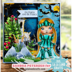 La-La Land Crafts Haunted 6 x 6 Inch Paper Pad dp043 bats