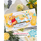 La-La Land Crafts Hold On Tight Clear Stamp and Beehive Die Set honey