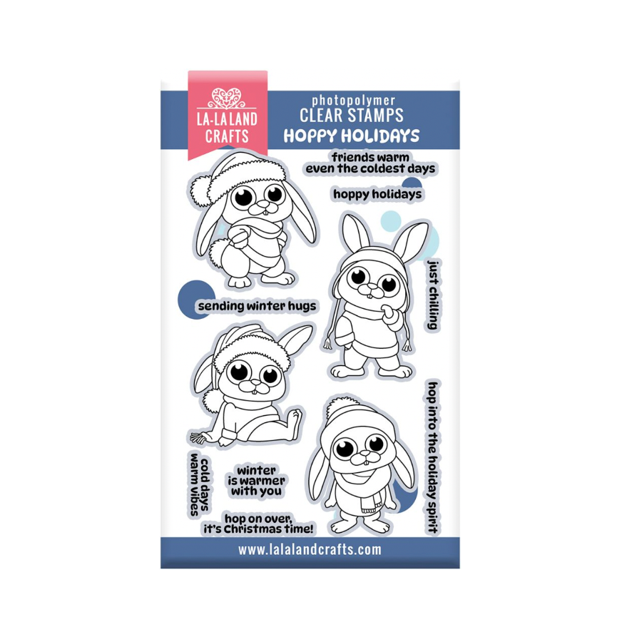La-La Land Crafts Hoppy Holidays Clear Stamps cl197