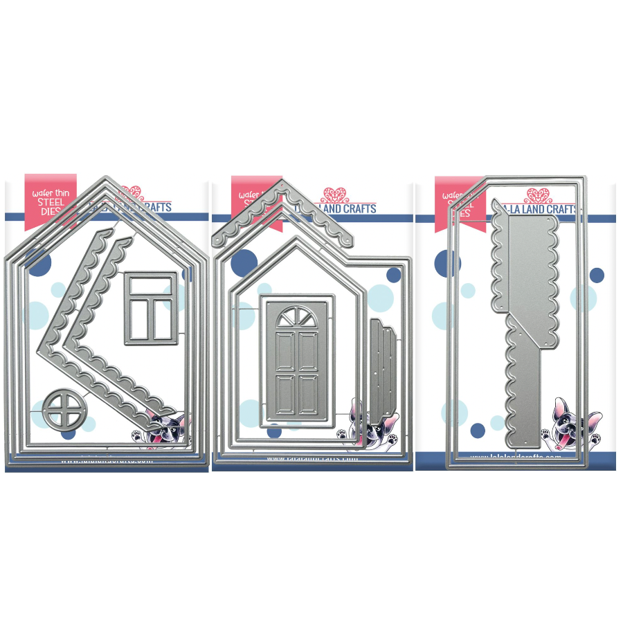 La-La Land Crafts House Base, Add-On 1, and Add-On 2 Die Set