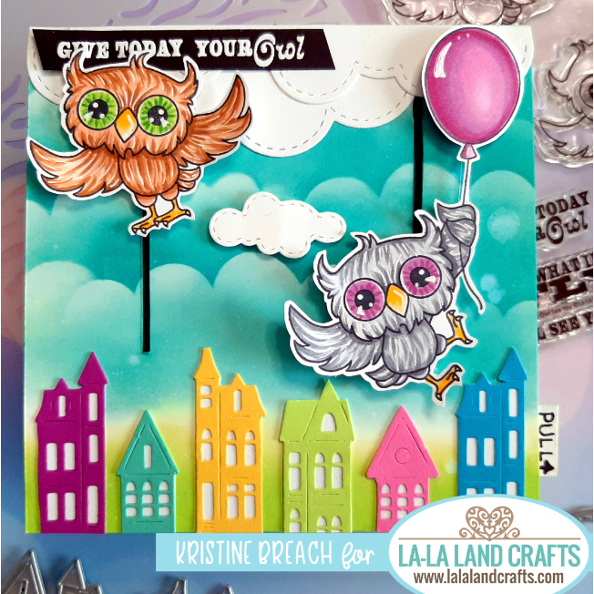La-La Land Crafts House Border Die 8780 owls