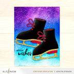 La-La Land Crafts Ice Skate Die 8906 wishes