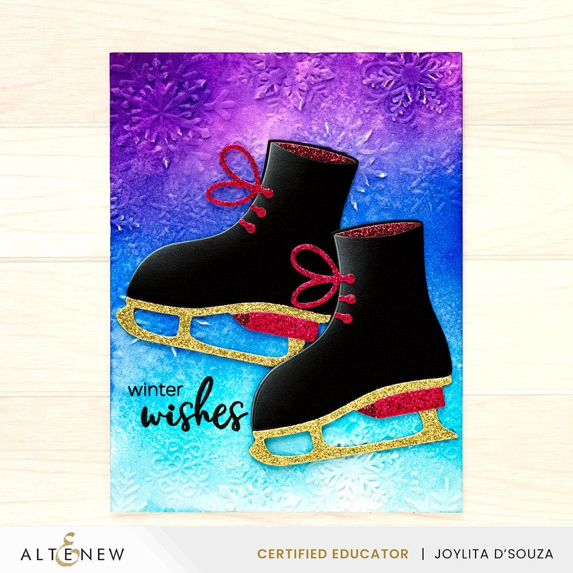 La-La Land Crafts Ice Skate Die 8906 wishes