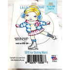 La-La Land Crafts Ice Skating Marci Cling Stamp 5610