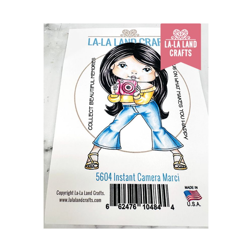 La-La Land Crafts Instant Camera Marci Cling Stamp 5604 1