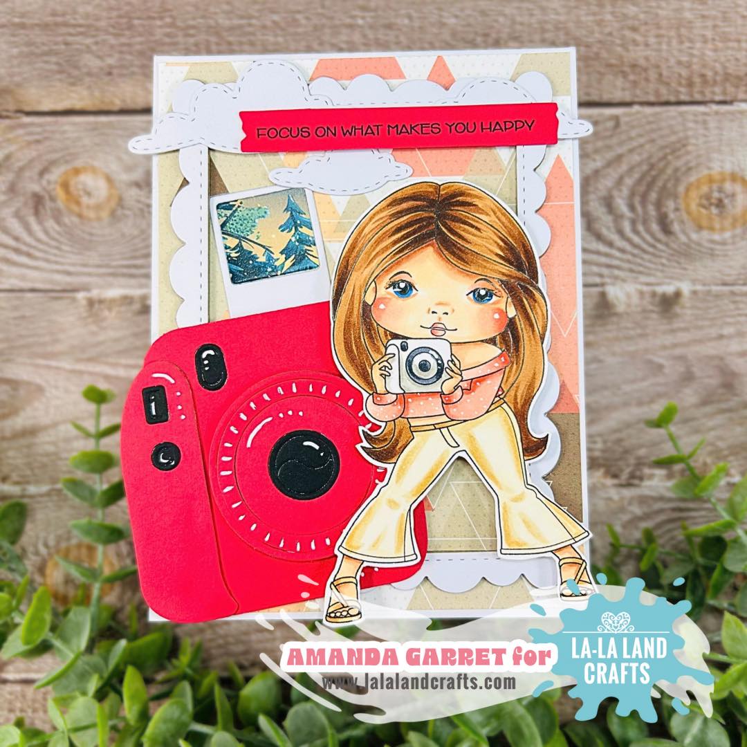 La-La Land Crafts Instant Camera Marci Cling Stamp 5604 camera