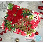 La-La Land Crafts Joy to the World Dies 8899 poinsettia