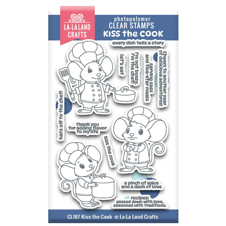 La-La Land Crafts Kiss the Cook Clear Stamps cl187