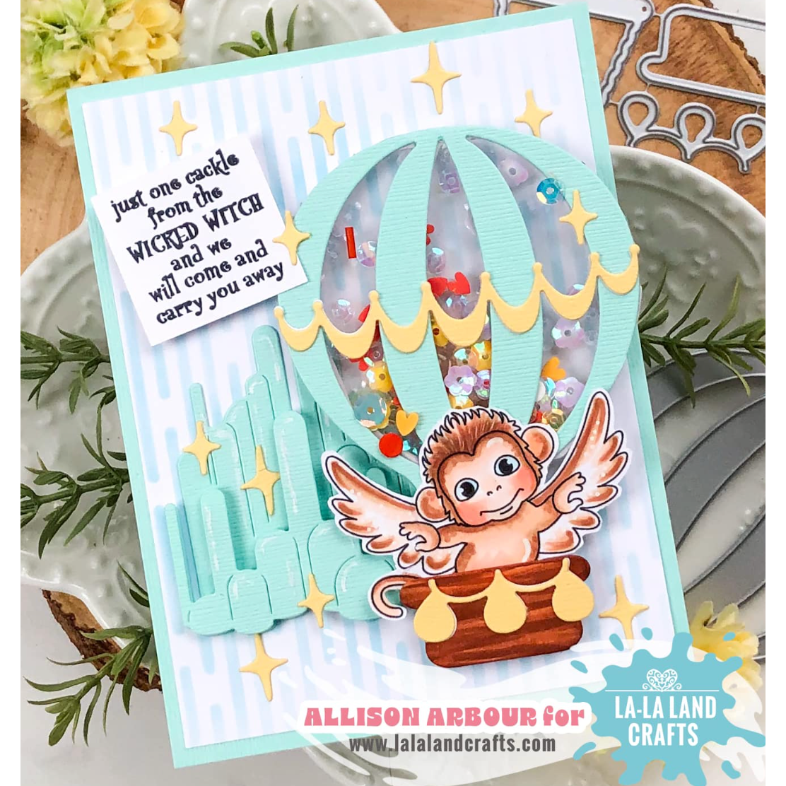 La-La Land Crafts Large City of OZ Dies 8810 shaker card