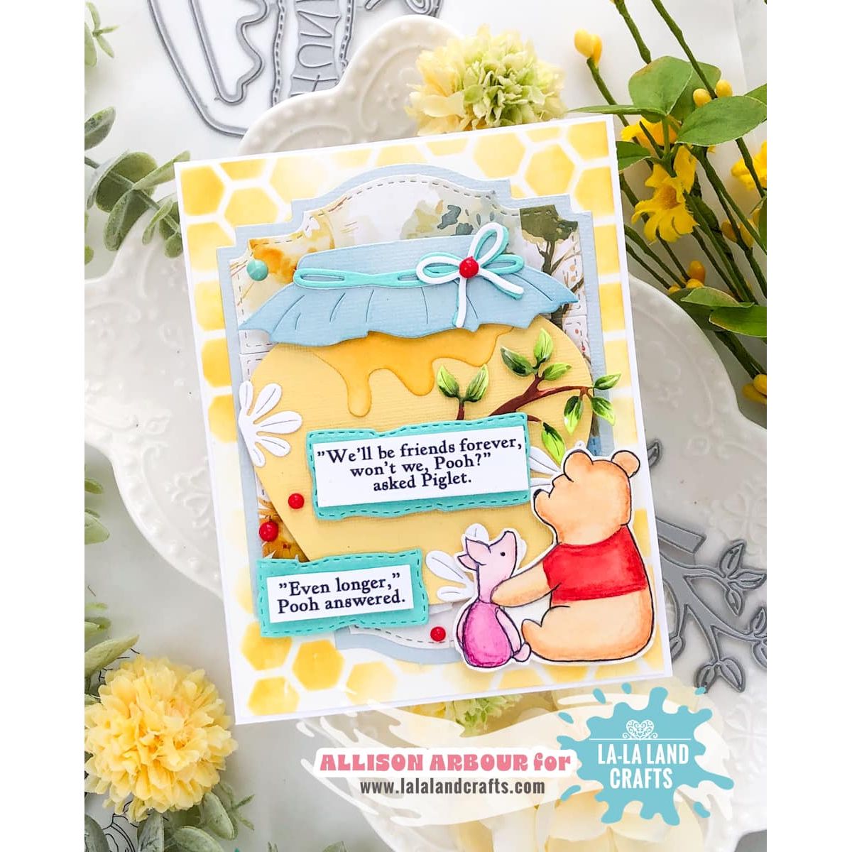 La-La Land Crafts Large Honey Pot and Honey Dipper Die Set friends