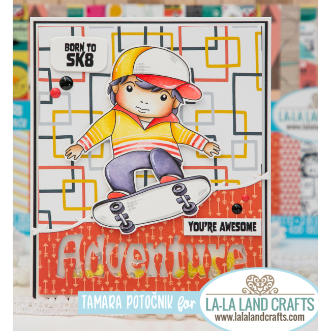 La-La Land Crafts Layered Adventure Dies 8778 shaker card