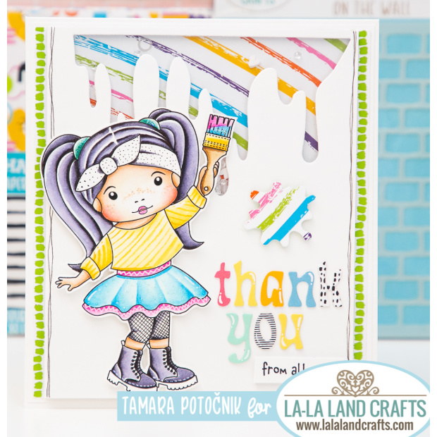La-La Land Crafts Layered Thank You Dies 8749 thanks