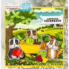 La-La Land Crafts Lettuce Celebrate Clear Stamps cl155 celebrate