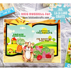 La-La Land Crafts Lettuce Celebrate Clear Stamps cl155 veggies