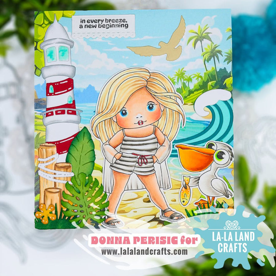 La-La Land Crafts Lighthouse Dies 9012 new beginning card