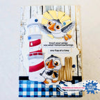 La-La Land Crafts Lighthouse Dies 9012 trust your wings card