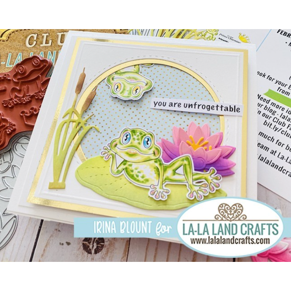 La-La Land Crafts Lily Pad Die 8829 frogs