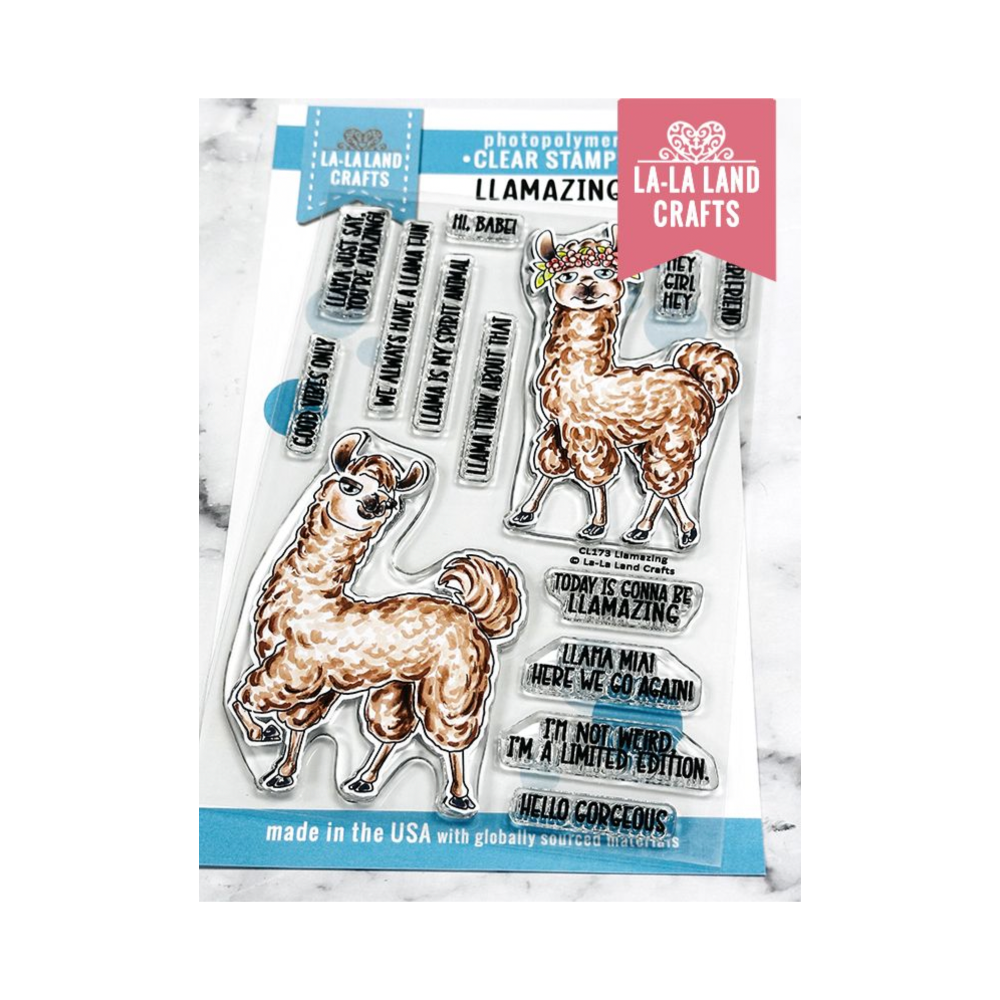 La-La Land Crafts Llamazing Clear Stamps cl173