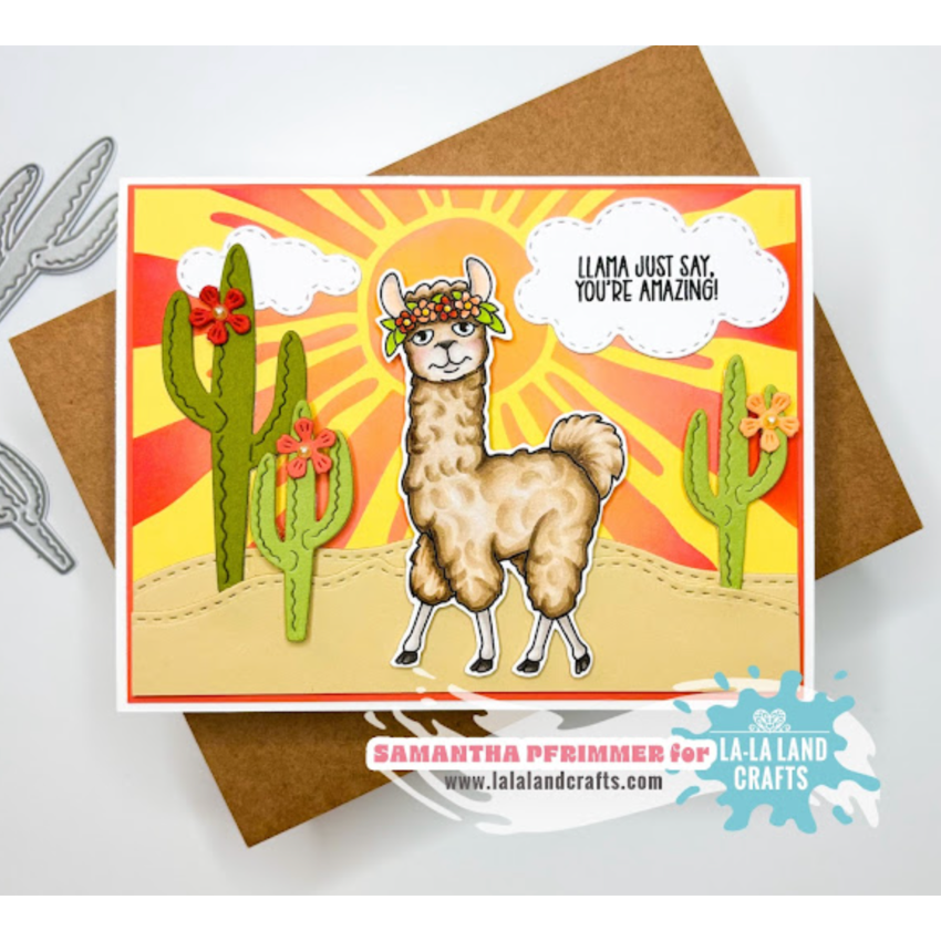 La-La Land Crafts Llamazing Clear Stamps cl173 sun
