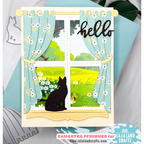 La-La Land Crafts Long Curtains Dies 8857 window