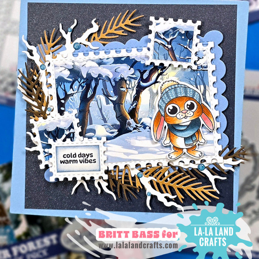 La-La Land Crafts Long Pine Needles Dies 8955 snow