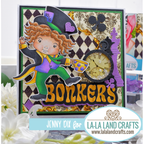 La-La Land Crafts Mad Hatter Luka Cling Stamp 5524 pocket watch