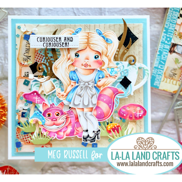 La-La Land Crafts Marci in Wonderland Cling Stamp 5521 cat