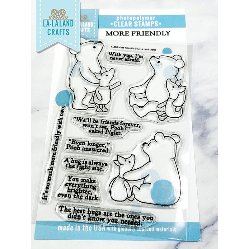 La-La Land Crafts More Friendly Clear Stamps cl180