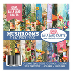 La-La Land Crafts Mushrooms 6x6 inch Paper Pack dp052