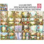 La-La Land Crafts Mushrooms 6x6 inch Paper Pack dp052 image 1