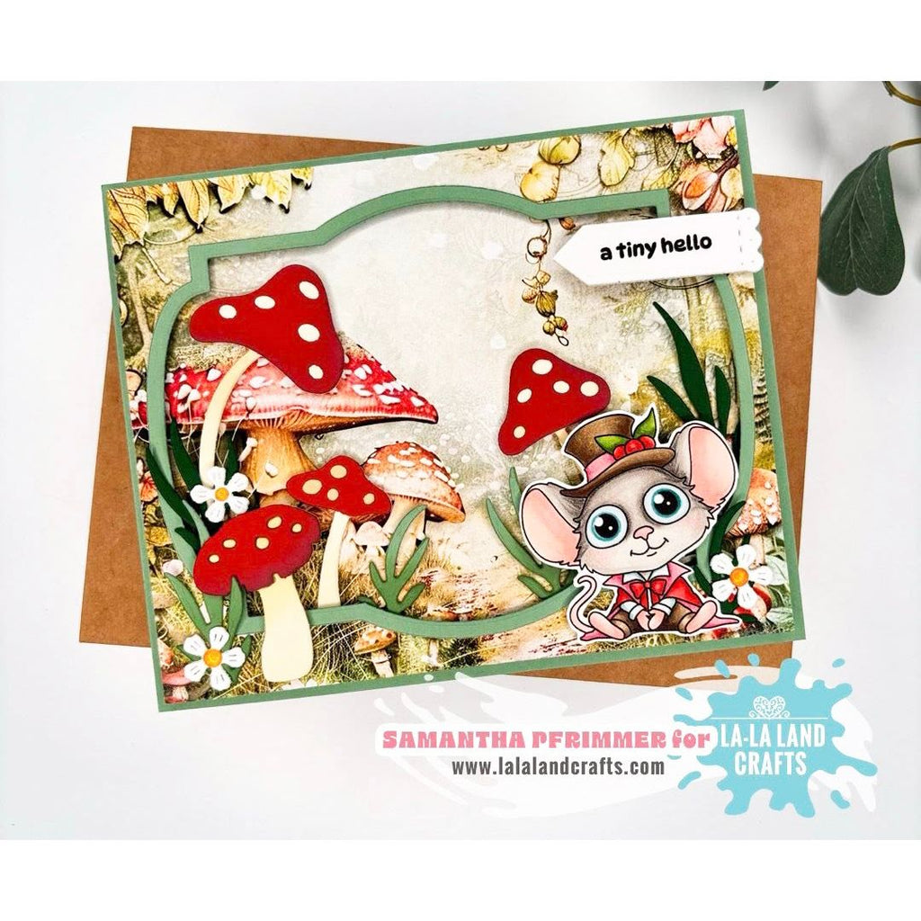 La-La Land Crafts Mushrooms 6x6 inch Paper Pack dp052 red mushrooms