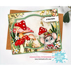 La-La Land Crafts Mushrooms 6x6 inch Paper Pack dp052 red mushrooms
