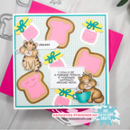 La-La Land Crafts Not Morning Cats Clear Stamps cl161 toast