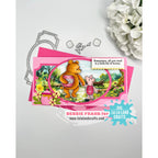 La-La Land Crafts Oh Bother Clear Stamps and Small Honey Pots Dies pink
