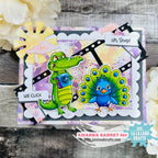 La-La Land Crafts Oh Snap Clear Stamps cl169 peacock