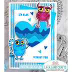 La-La Land Crafts Painty Heart Dies 8747 blue