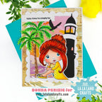 La-La Land Crafts Palm Trees Dies 9009 take time to be card