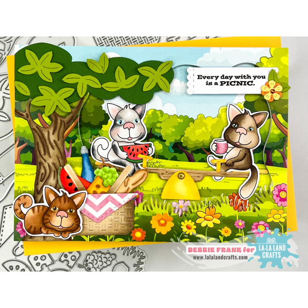 La-La Land Crafts Picnic Elements Dies 8870 flowers