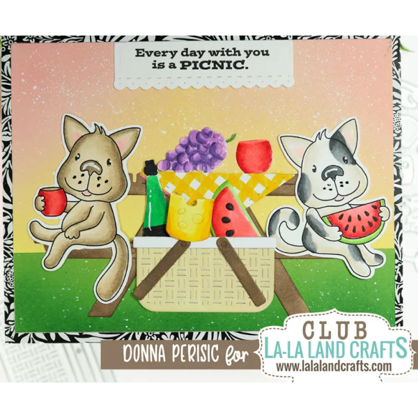 La-La Land Crafts Picnic Elements Dies 8870 watermelon