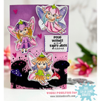 La-La Land Crafts Pixie Wishes Clear Stamps cl131 mushroom