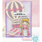 La-La Land Crafts Poppies Stencil st034 air balloon