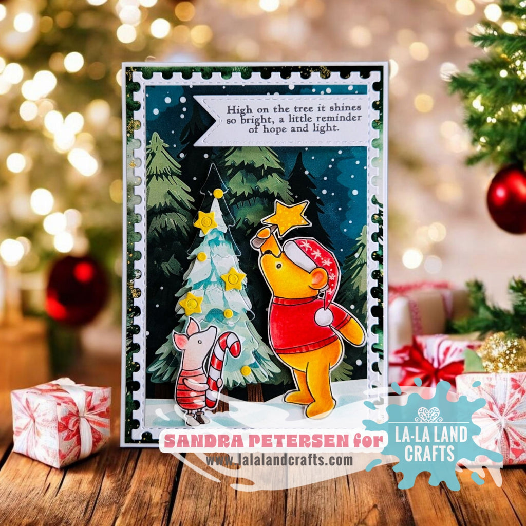 La-La Land Crafts Postage Rectangles Dies 8959 stars