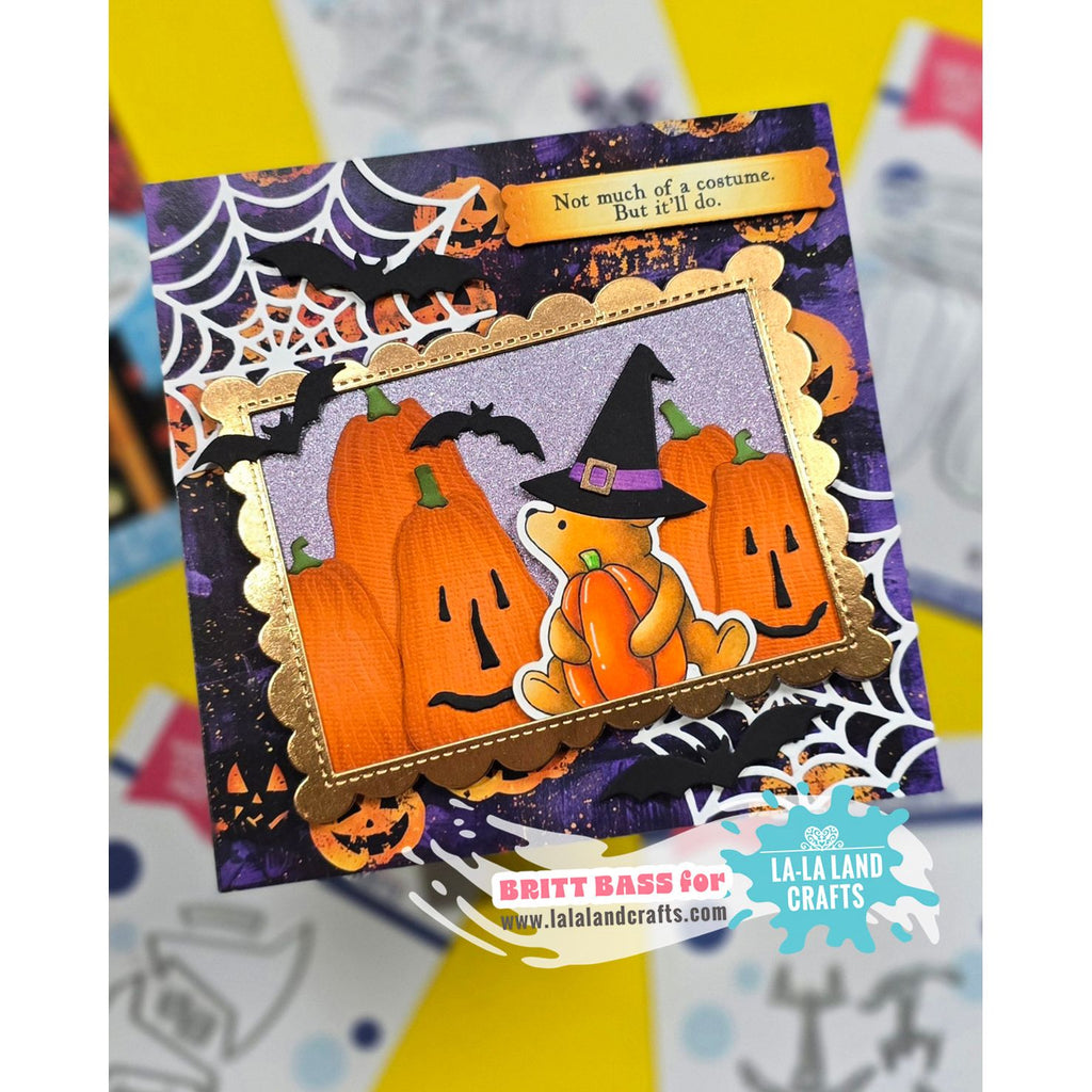 La-La Land Crafts Pumpkin Faces Dies 8968 bats