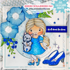 La-La Land Crafts Red Shoes Dies 8812 blue shoes