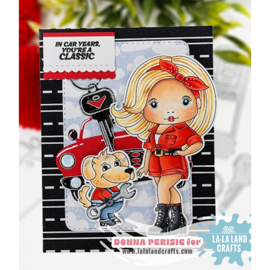 La-La Land Crafts Retro Car Dies 8971 happy birthday